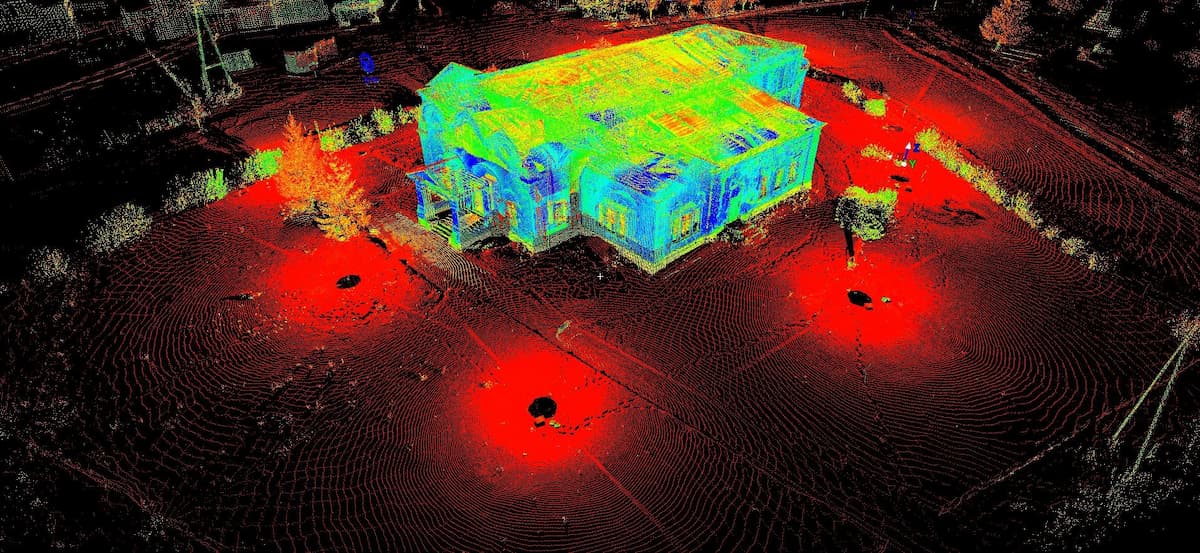 BIM specialist working on Scan to BIM project, transforming point cloud data into accurate Revit models